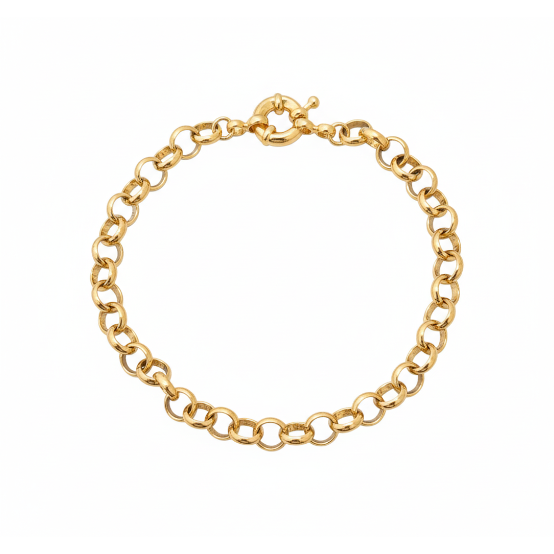 Pulseira Elo português 5mm Pulseira Elo português 5mm